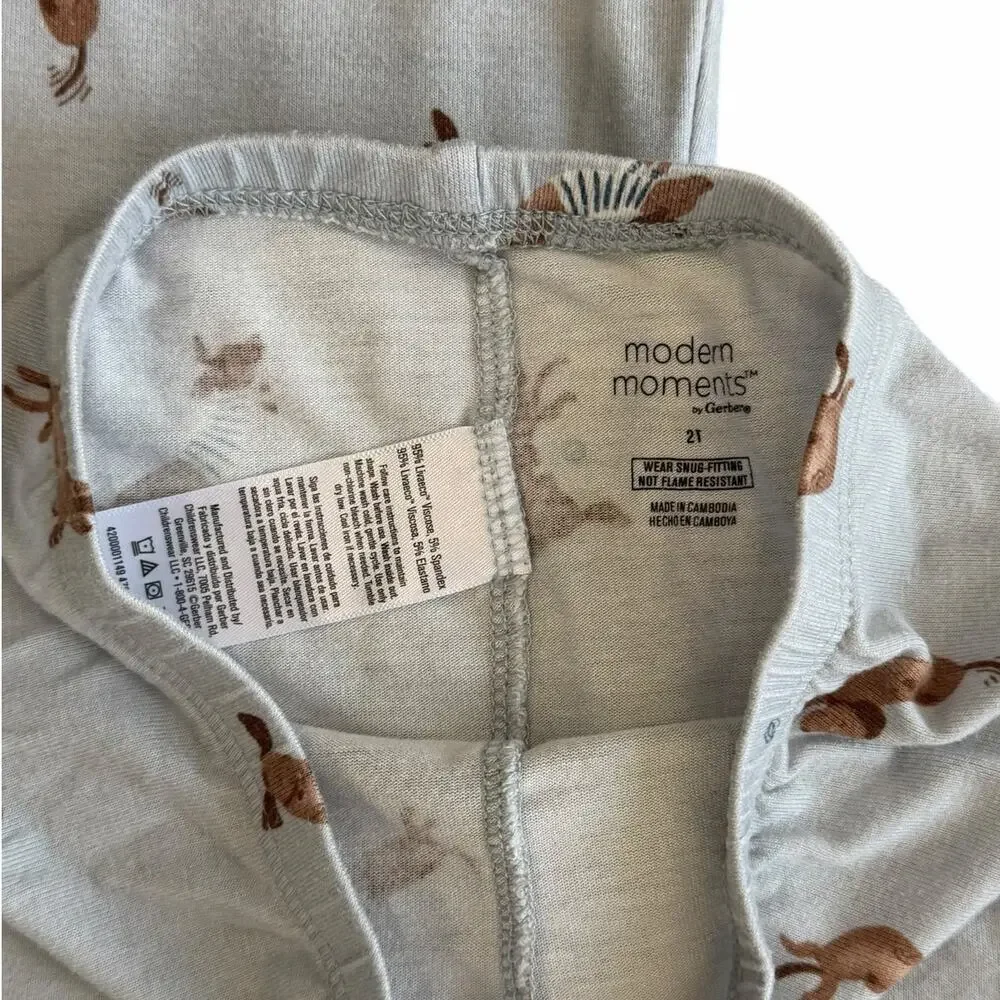 MODERN MOMENTS Baby Weiner Dog Pajama Set Size 2T